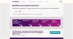 Desktop Screenshot of intermediary.natwest.com