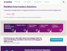 Tablet Screenshot of intermediary.natwest.com