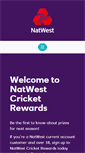 Mobile Screenshot of cricket.natwest.com